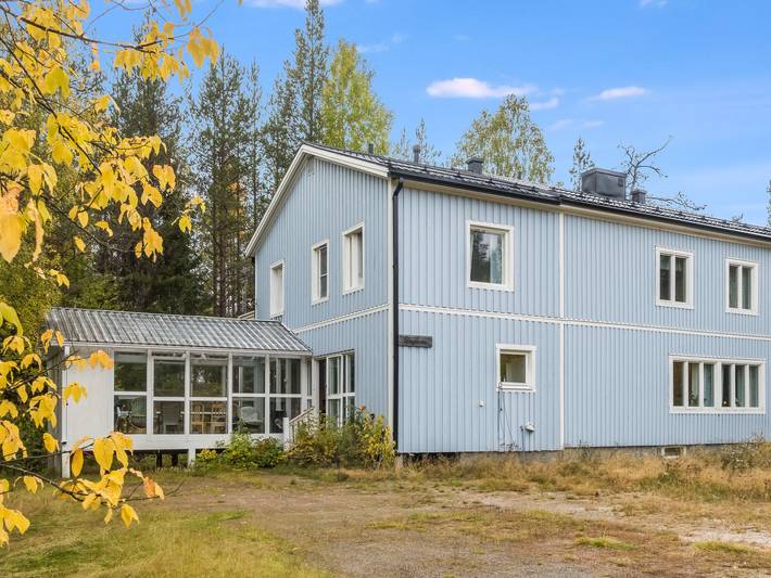 Lövgårdenin lohimaja in Överkalix, Lappland (Schweden)