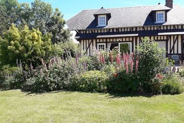 Gîte pour 4 personnes, avec terrasse et jardin à Manneville-la-Raoult