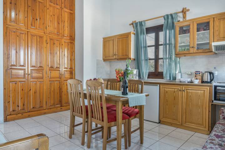 Ganze Wohnung, Apartment 'Anastasia's 1' mit privatem Balkon und Meerblick in Skala (Patmos), Patmos