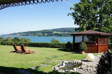 Ferienwohnung für 4 Personen, mit Seeblick und Terrasse sowie Garten am Bodensee