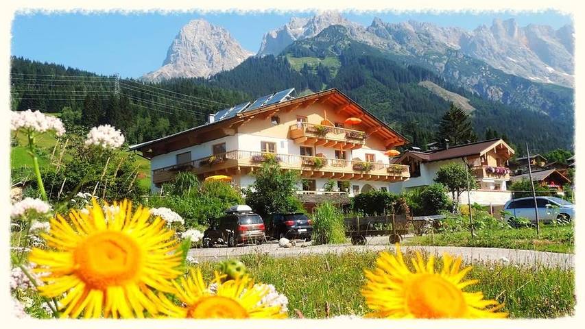 Hütte für 2 Personen, mit Balkon und Terrasse sowie Garten in Steinernes Meer
