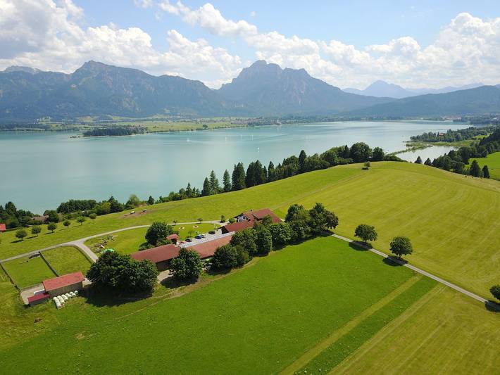 Ferienwohnung für 3 Personen, mit Balkon und Seeblick sowie Ausblick in Rieden - 2