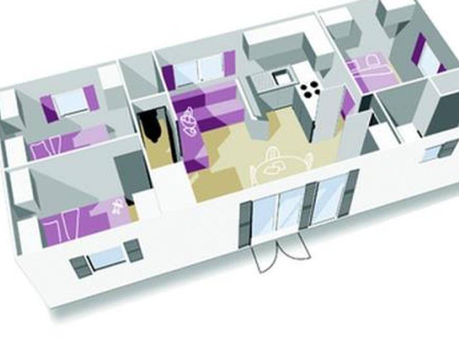 Camping Ecovillage Le Soleil Du Pibeste - Mobilhome 6 personnes - Gavarnie 3 chambres = draps + serviettes +ménage in Agos-Vidalos, Pyrénées