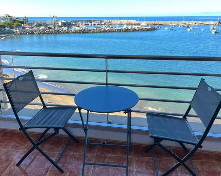 Ganze Wohnung, Ferienapartment 'La Jaca' mit Meerblick, Balkon und WLAN in Playa Marañelas, Mogán