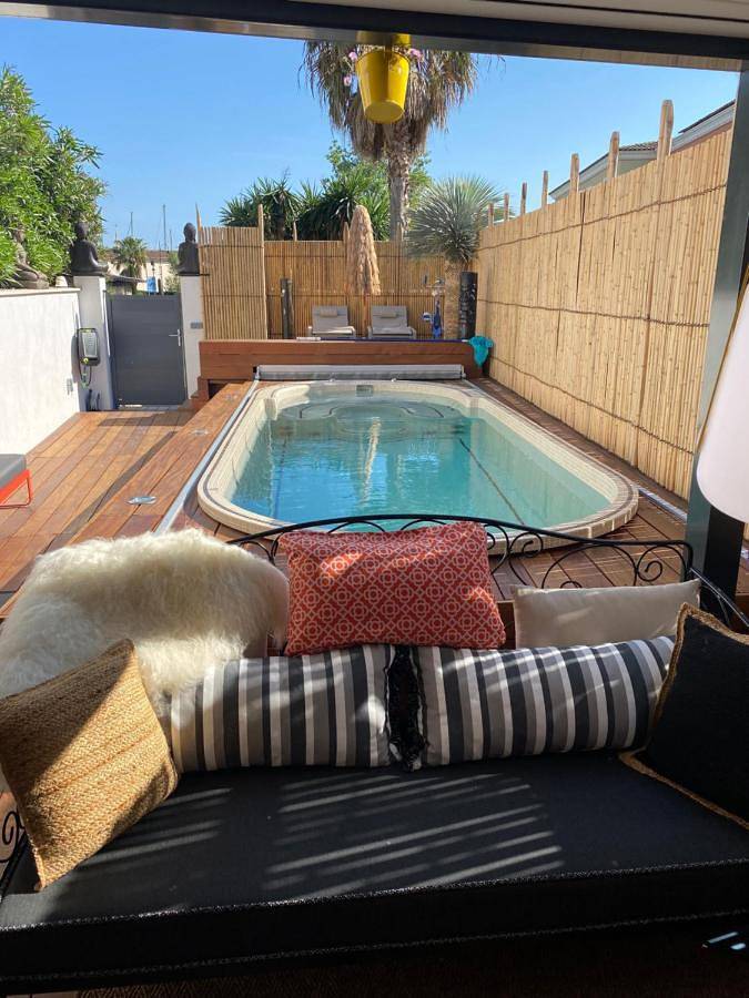 Maison Luxe 3 ch Piscine Spa, plage et port 5 mn, St Tropez 15 mn in Port Grimaud, Grimaud