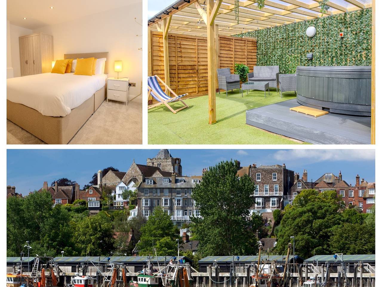 Entire apartment, Pass the Keys | The Soak House - Great Hot Tub! in Rye, East Sussex