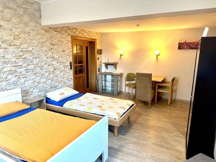 Ferienwohnung für 6 Personen, mit Balkon und Garten sowie Ausblick