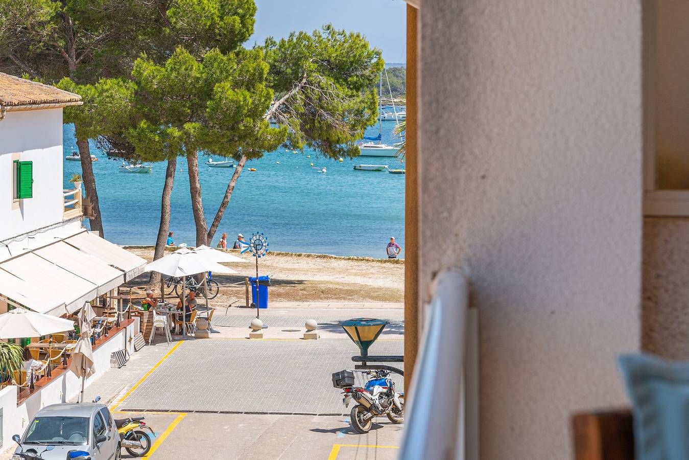 Ganze Wohnung, Haustierfreundliche Ferienwohnung 'Villa Marina 34' mit Meerblick, Balkon und Wlan in Playa d'es Port, Ses Salines