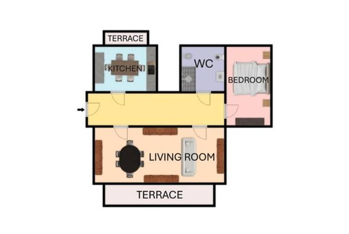 Gîte pour 4 personnes, avec balcon à Mestre - 4