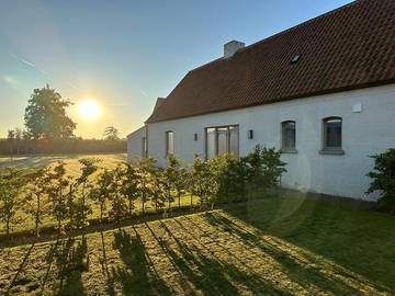 Gîte pour 6 personnes, avec terrasse ainsi que jardin et vue à Waregem