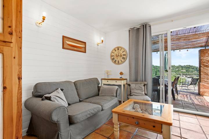 Maison de vacances 'La Dolce Vita' avec vue sur la mer, Wi-Fi et climatisation in Rayol-Canadel-sur-Mer, Côte méditerranéenne (France)