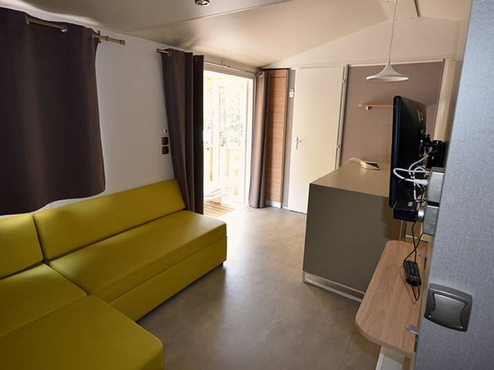 Mobil home pour 2 personnes, avec piscine, animaux acceptés à Méolans-Revel - 4