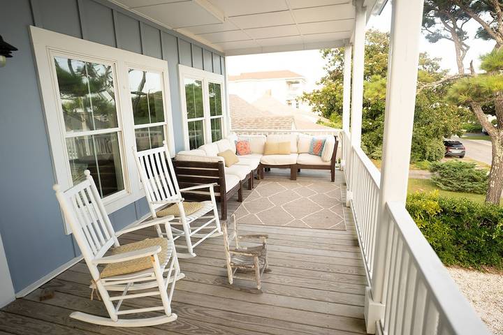 Vacation rental for 14 people, with yard and hot tub, with pets in Beaufort (NC)