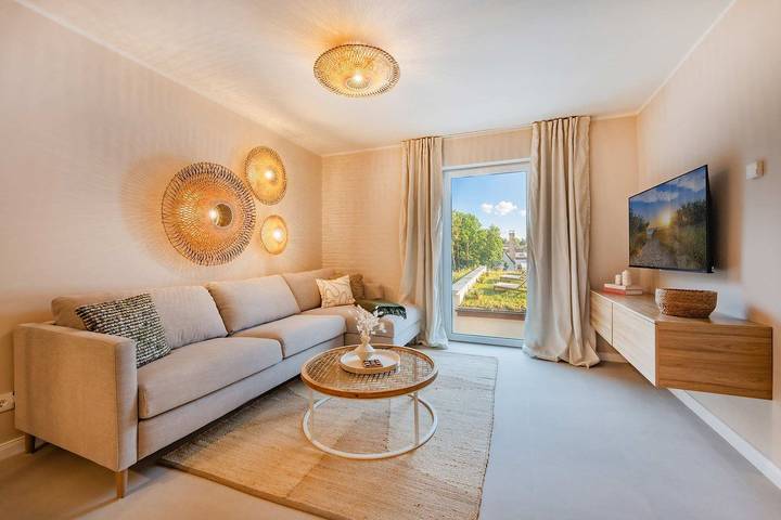 Ferienwohnung für 4 Personen, mit Whirlpool und Terrasse sowie Garten und Sauna in Benz