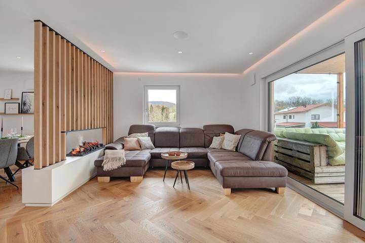 Chalet 'Bayerwald Refugium' : vue montagne, terrasse privée, sauna, jacuzzi, Wi-Fi in Schwarzach, Bavière Orientale