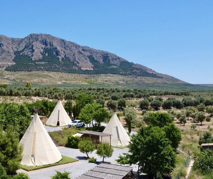 Tipi für 2 Personen, mit Terrasse und Garten sowie Pool in Andalusien - 4