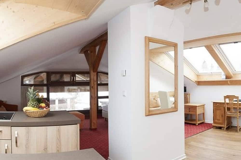 Ganze Wohnung, Apartment Heimgartenblick mit 52 qm, 1-Zimmer-Apartment, max. für 4 Personen in Seehausen am Staffelsee, Das Blaue Land