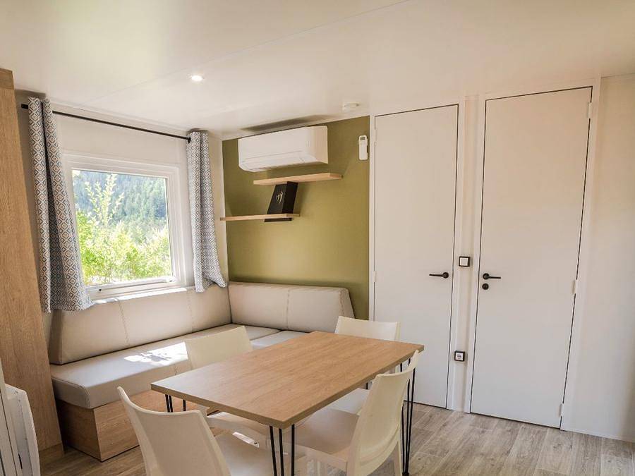 Camping Domaine de l'Ubaye - Mobilheim 4 personen - Mobilheime Le coin des copains - Preis für 4 Personen, möglich bis zu 12 in Méolans-Revel, Barcelonnette und Umgebung