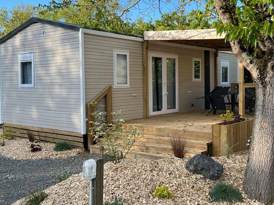 Camping Vallée de L'Indre - Mobilheim 6 personen - 6 pers 1sdb clim 2024 in Montbazon, Tours und Umgebung