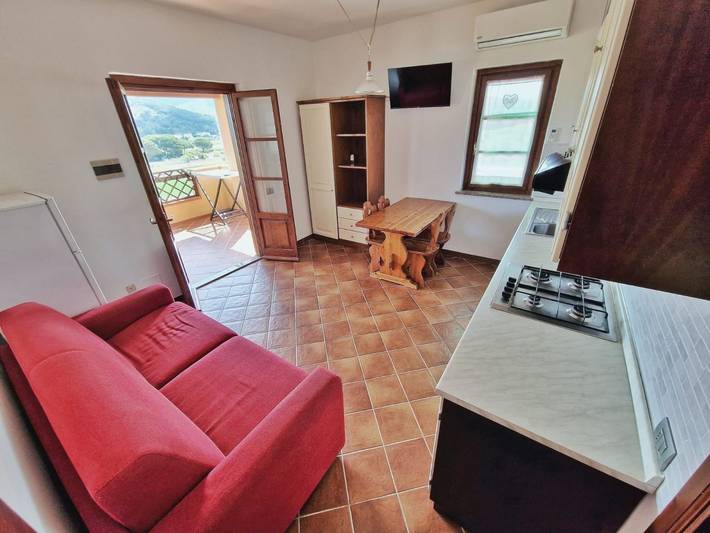 Appartamento intero, Zweizimmerwohnung mit Schlafzimmer mit Doppelbett und Schlafsofa in La Pila, Campo nell'Elba