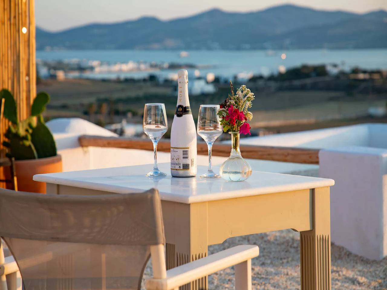 Luxury Paros Suite | Suite Orchid | Exclusive Suite with Furnished Terrace in Sarakiniko, Paros