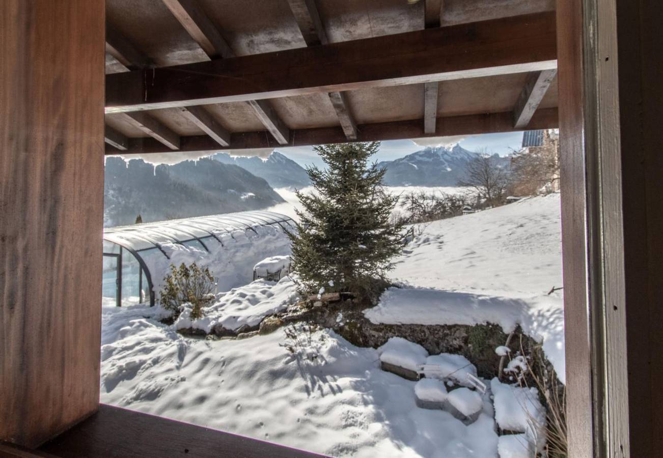 Ganze Wohnung, Ferienwohnung 'Les Anailles' mit Bergblick, Gemeinschaftsterrasse und Wlan in Saint-Ferréol, Annecy und Umgebung