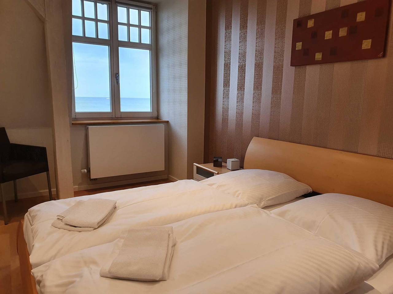 Cały apartament, Exklusive Ferienwohnung für 2 Personen mit außergewöhnlichem Meerblick in Warnemünde Strand, Rostock