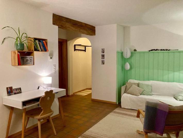 Ferienwohnung für 4 Personen, mit Garten und Terrasse sowie Sauna, mit Haustier in Pontresina