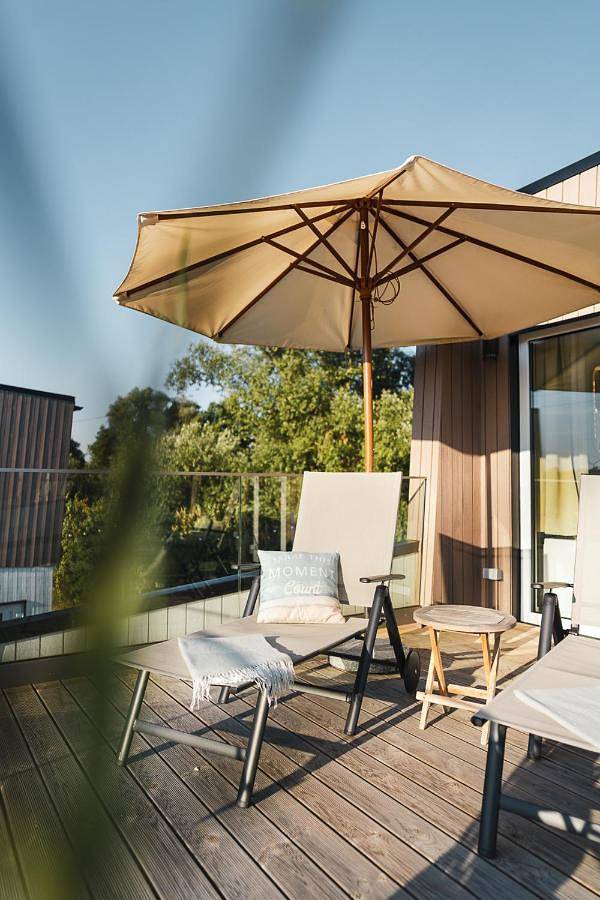 Ferienwohnung für 7 Personen, mit Terrasse und Garten sowie Sauna