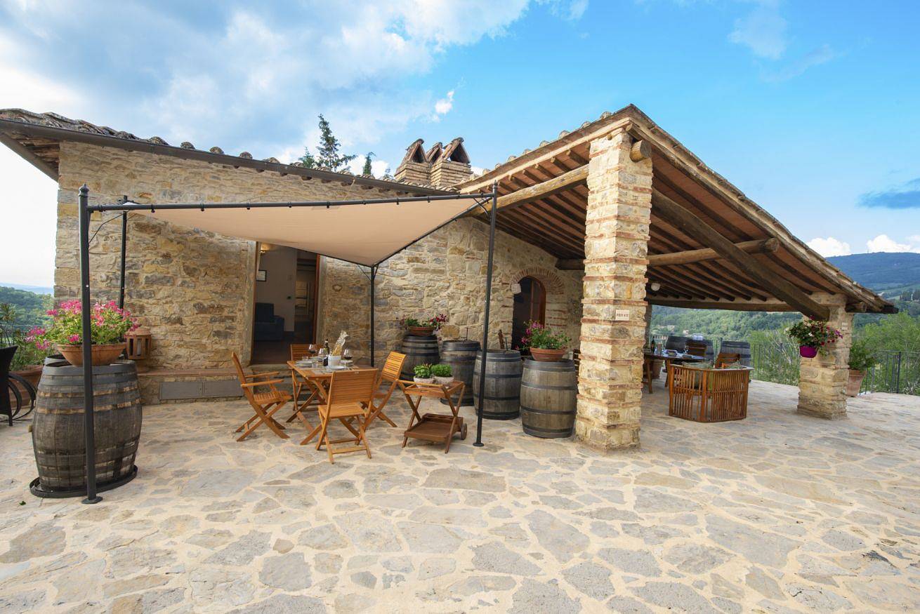 Villa Chianti with exclusive pool and typical barn in Panzano In Chianti, Chianti