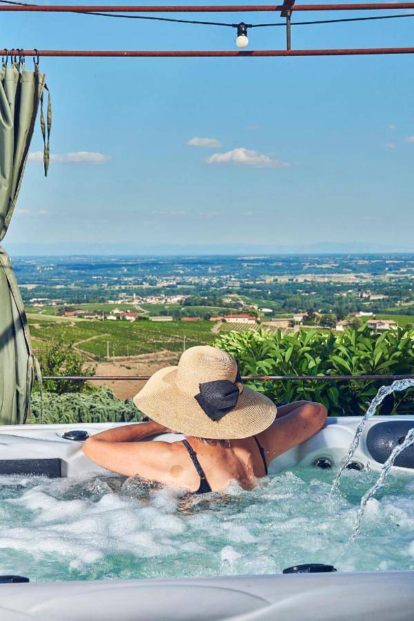 Chambre d’hôte pour 2 personnes, avec jardin ainsi que terrasse et vue, animaux acceptés dans Rhône - 2