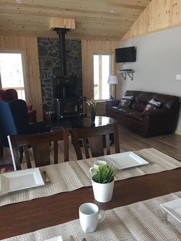 Chalet directly on the lake, central storage, incl. access to private island in Region of Queens Municipality, Queens County