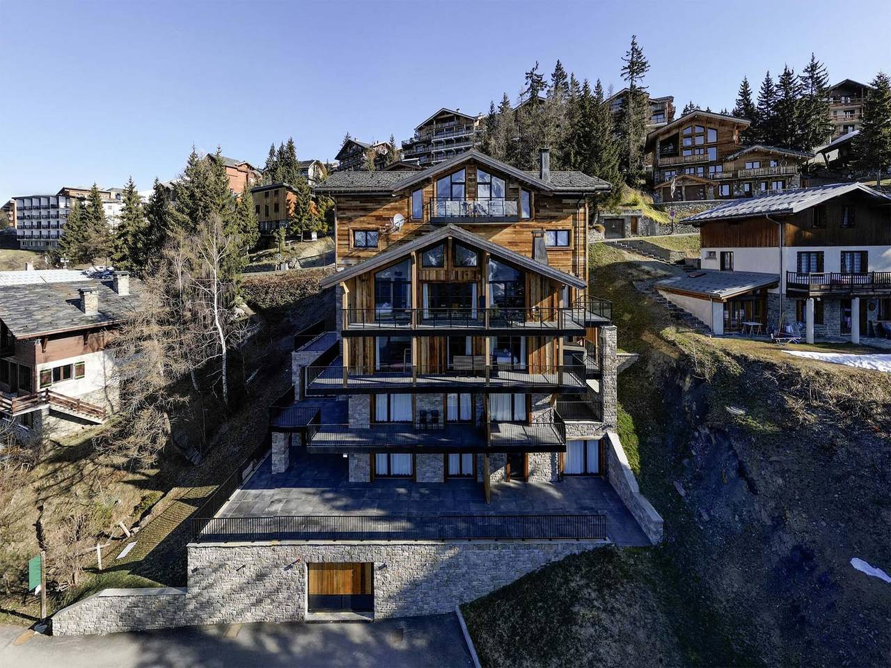 Chalet in La Rosière mit beheiztem Pool in La Rosière, Montvalezan
