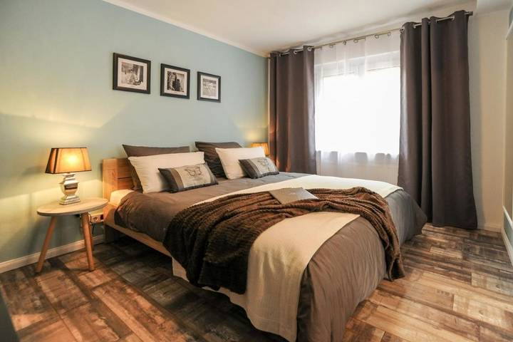 Ferienhaus für 4 Personen, mit Terrasse und Garten sowie Ausblick