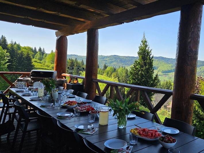 Maison d’hôte pour 16 personnes, avec sauna ainsi que vue et jardin dans Silésie