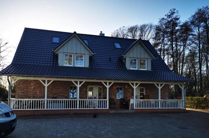 Ferienwohnung für 4 Personen, mit Terrasse und Garten sowie Ausblick in Ottersberg