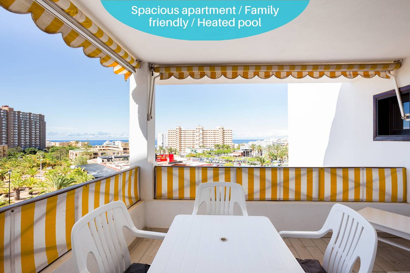 Apartamento entero, Apartamento de vacaciones para 4 personas con balcón in Los Cristianos, Arona 