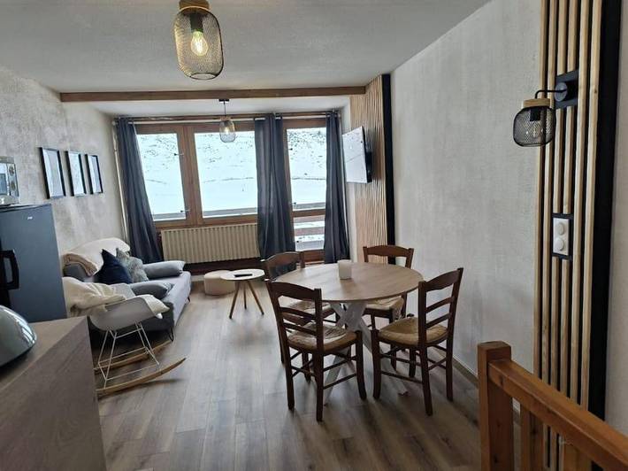 Apartamento para 6 personas, con vistas y balcón, Familias con niños en La Mongie