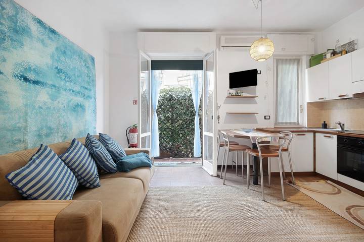 Studioleilighet for 3 personer, med hage i Rapallo