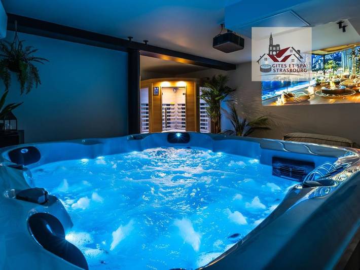 Location de vacances pour 12 personnes, avec jardin ainsi que sauna et jacuzzi, animaux acceptés dans Quatzenheim