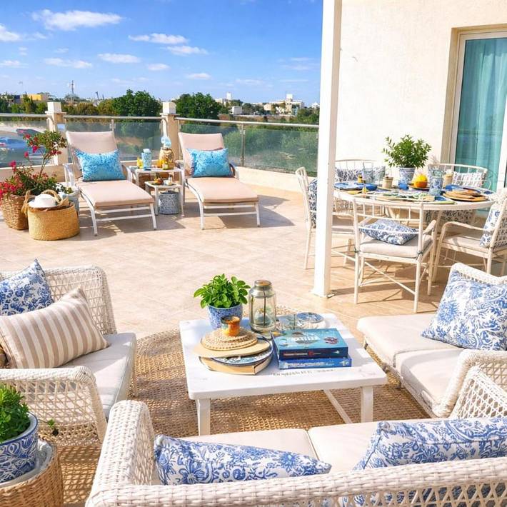 Appartement de vacances pour 5 personnes, avec balcon et piscine