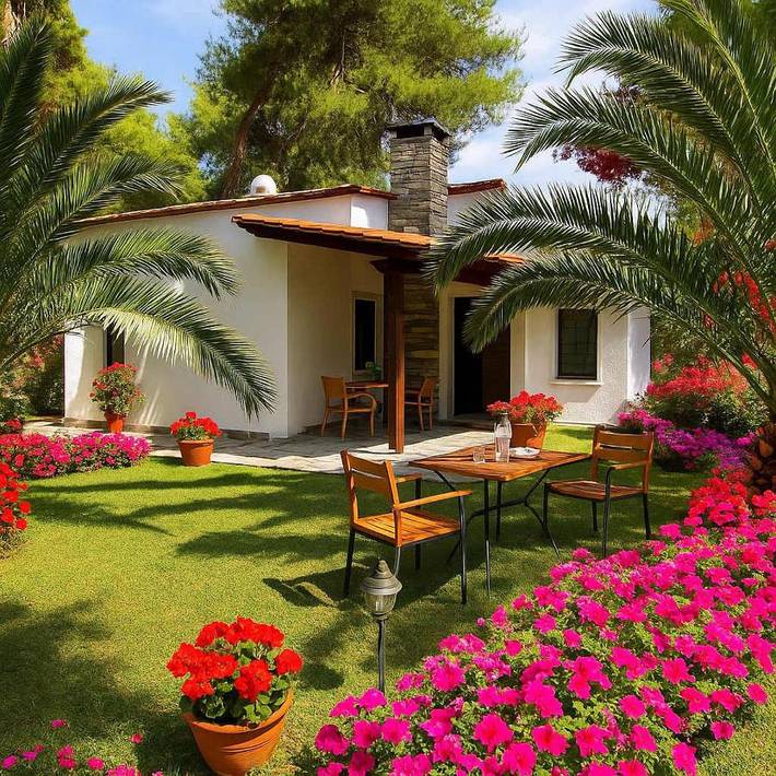 Ferienhaus für 6 Personen, mit Terrasse und Garten sowie Pool in Chalkidiki - 2