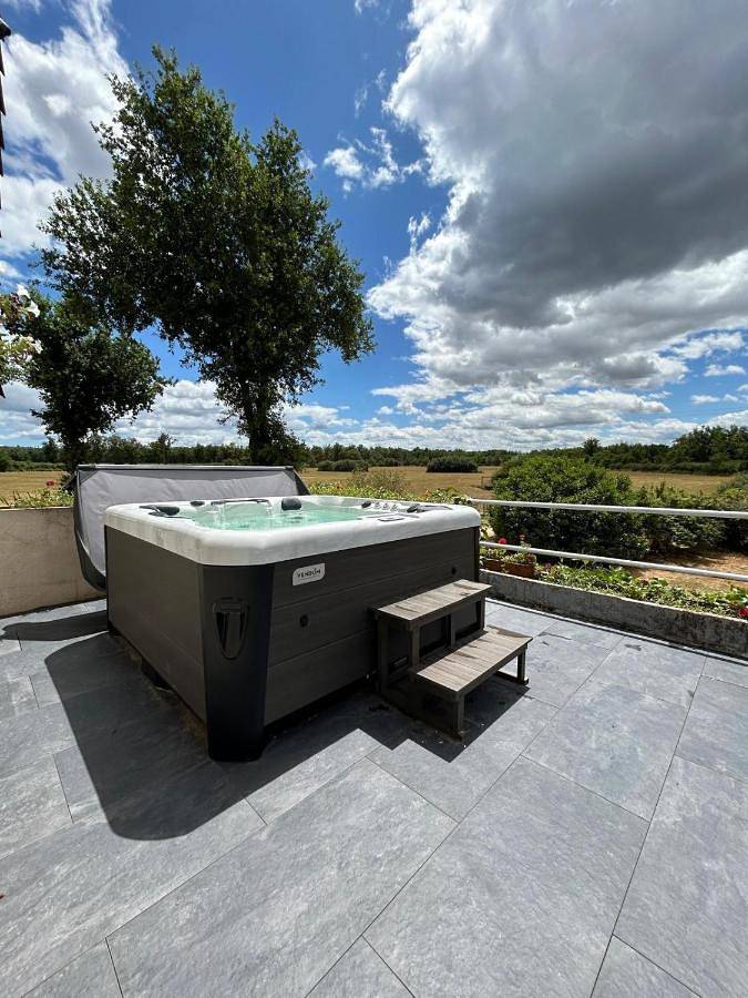 Gîte pour 8 personnes, avec Jacuzzi ainsi que Terrasse et Vue dans Salt-en-Donzy