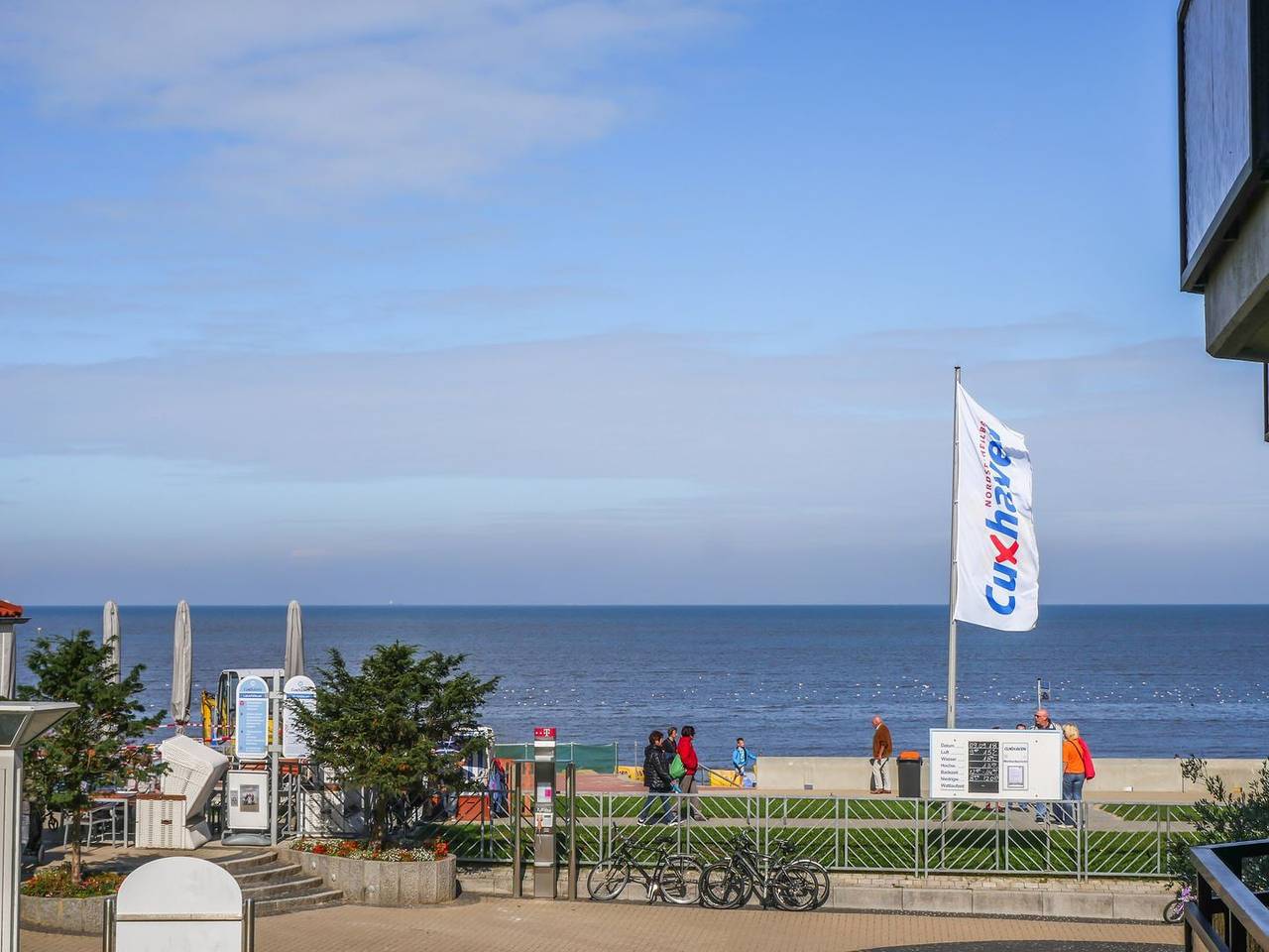 Ganze Wohnung, Ferienwohnung Nr. 22 in Duhnen mit Balkon, Meerblick, WLAN, Parkplatz & Wellness in Duhnen, Cuxhaven