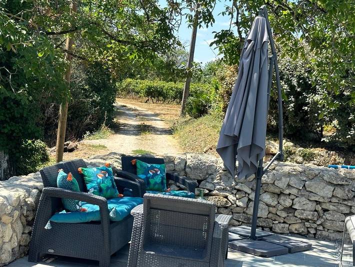Location de vacances pour 4 personnes, avec jardin ainsi que vue et piscine à Saint-Pey-de-Castets - 4