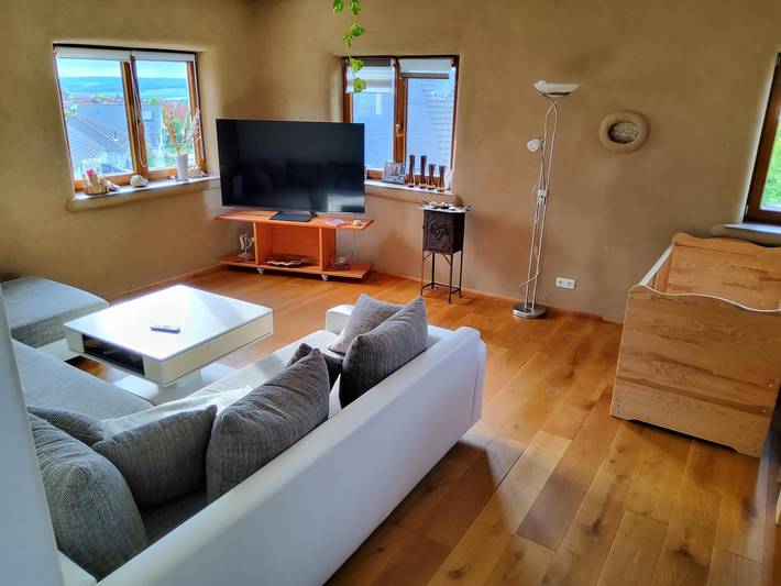 Ganze Ferienwohnung, Ferienwohnung Strohballenhaus Suppes in Hofbieber, Rhön-Hessen
