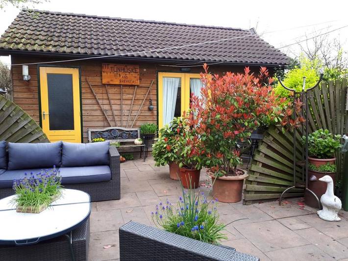 Chambre d’hôte pour 3 personnes, avec Terrasse ainsi que Jardin et Vue dans Hoge Veluwe