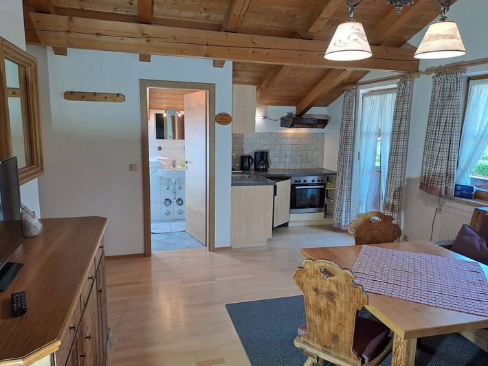 Hütte für 3 Personen, mit Balkon in den Ammergauer Alpen - 4