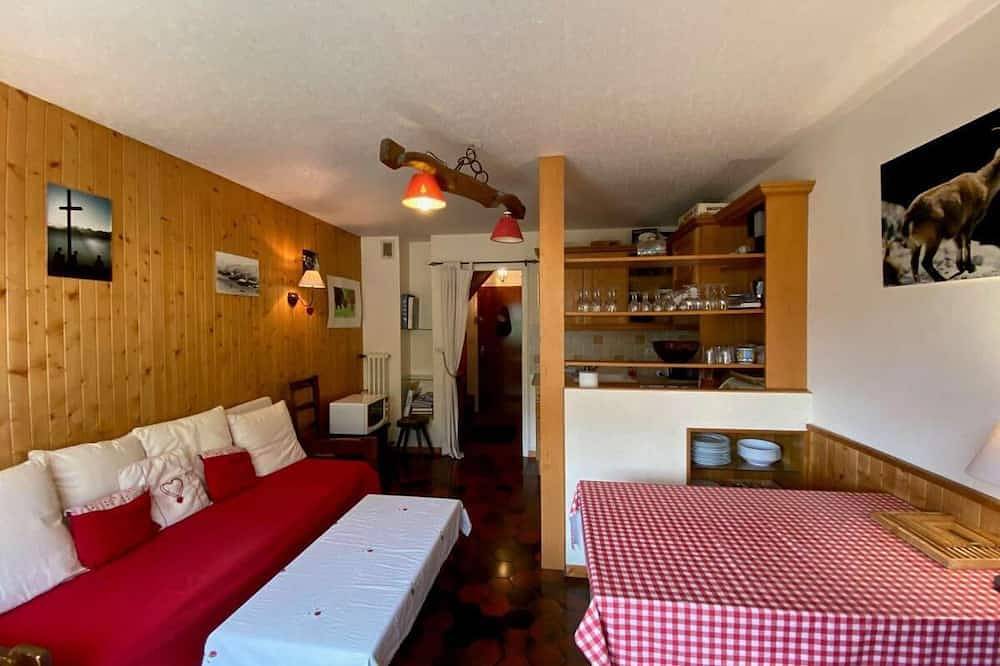 Appartement entier, 2ème étage, vue montagne, balcon, parking, télévision, casier à ski, 40m², Le Grand Bornand in Le Grand-Bornand, Région d'Annecy