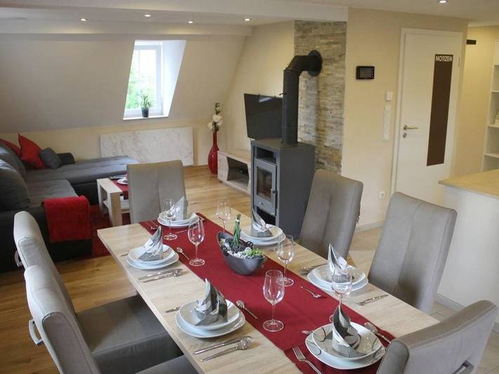 Gîte pour 8 personnes, avec balcon et vue dans Dinkelsbuhl